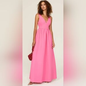 Sachin & Babi Pink Katrina Gown sleeveless womans dress bow size 10 wedding $895